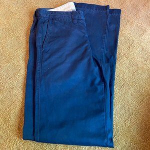 L.L. Bean Signature Blue Chino Pant 30W 34L